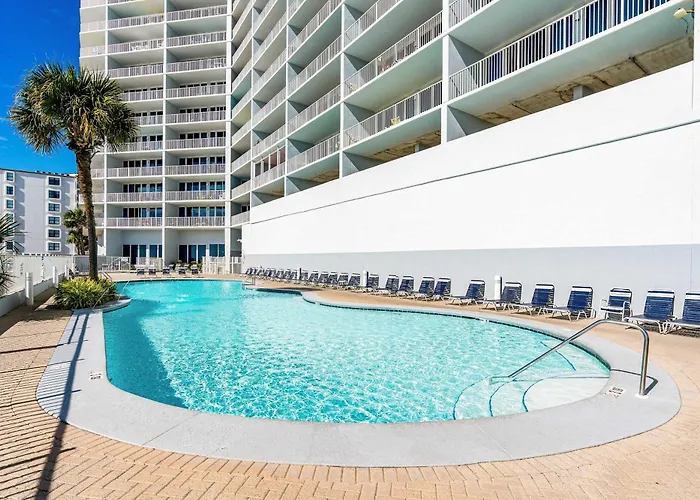 Ocean & Gulf Front W Furnished Balcony Shared In & Outdoor Pools & Hot Tub * Gulf Shores